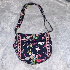 Vera Bradley Butterfly & Floral Ribbon Print Purse